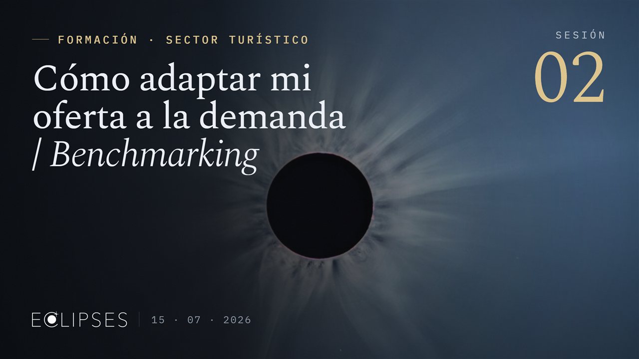 Sesión 2 · Cómo adaptar mi oferta a la demanda · Benchmarking